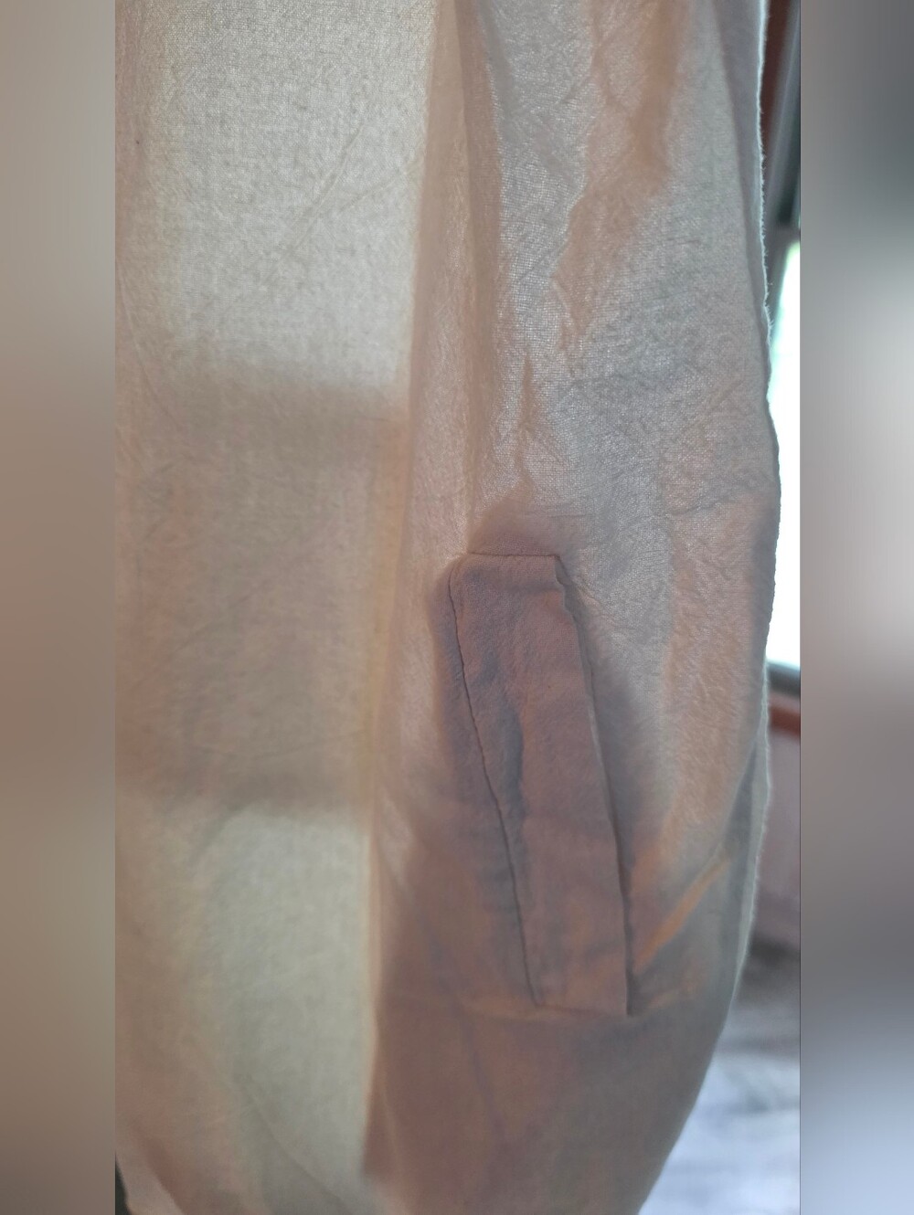 Lightweight Cream Linen Overall Romper - Picture 2 of 4